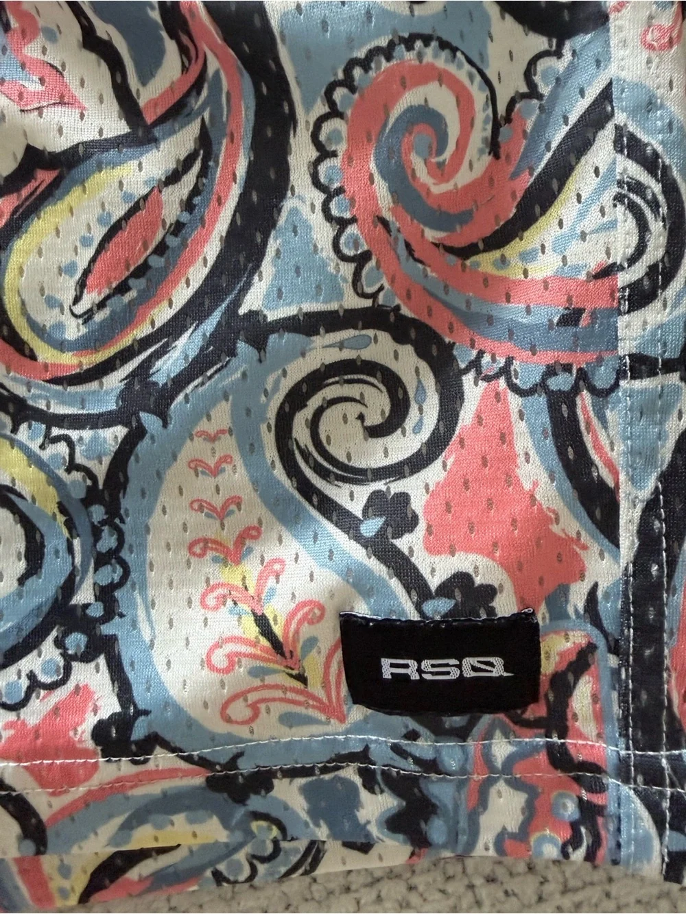 rSQ boys paisley print shorts Small